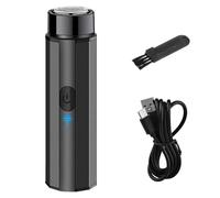 Mini rasoio - rasoio elettrico portatile | Rasoio elettrico lavabile per uomini | Dimensione tascabile per il viaggio, un pulsante e l'applicazione a secco bagnato tramite USB.