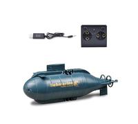 Mini RC giocattolo sottomarino radiocomandato 6 CH, perfetto per l'uso in vasche da bagno, acquari, stagni (blu)