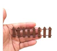 Mini recinzione da 10 pezzi Per Giardini Fatto A Mano | Micro ornamenti paesaggistici, ornamenti da giardinaggio, piccole staccionate decorative(Coffee)