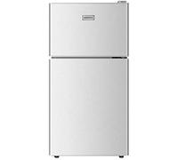 Mini Refrigerator,2 Door Fridge Freezer,Silent Running Perfect For Bedroom Or Lounge.,Argento,outstanding78