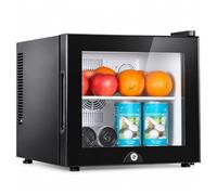 Mini refrigeratore da tavolo, refrigeratore verticale a una porta 20L | Mini frigo con porta in vetro, funzionamento silenzioso (28 dB), intervallo di temperatura 10-15 °C, per casa o ufficio