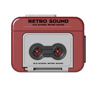 Mini registratore a nastro portachiavi, 5.52.24.1 Cm, Mini Retro Tape Music Box Recorder Chain Key, Pocket Size Retro Music Player, Miniature Cassette Recorders portachiavi, Microcassette Player