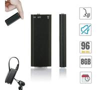 MICRO MINI REGISTRATORE VOCALE AUDIO 8GB ATTIVAZIONE VOCALE VOX VOR