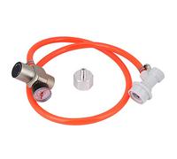 Mini Regolatore di CO2 in Acciaio Inox Tr21 x 4 Kit Completo per Homebrewing con Manometro Adattatore Tubo Rosso e Distributore per Sifone Birra Artigianale Soda