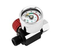 MINI REGOLATORE DI PRESSIONE 1/4" COMPRESSORE MANOMETRO RUBINETTO ARIA COMPRESSA