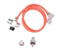 Mini regolatore di pressione CO2 con tubo rosso da 1 m in acciaio inox ABS per birra soda caffè Mini regolatore di pressione con manometro 1 m tubo rosso Homebrew Beer Soda CO2 regolatore barile