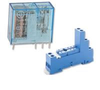 MINI RELE' FINDER MODELLI 40.52-40.51 12-24-VAC O VDC E ZOCCOLETTO 95.75.SMA