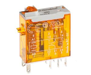 Mini relè industriale Finder bobina 12V AC 8A 465280120040