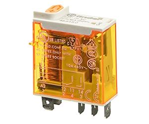 Mini relè industriale Finder bobina 24V AC 16A 466180240040