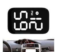 Mini Reloj Adhesivo 4.6x3.1cm ABS - Reloj Digital LED Para Tablero Impermeable 50M | Relosj Luminoso Antigolpes | Relojs Digital Para Coche, Bicicleta, Camión | Relojs De Escritorio Interior Co