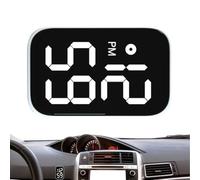 Mini Reloj Adhesivo 4.6x3.1cm ABS - Reloj Digital LED Para Tablero Impermeable 50M | Relosj Luminoso Antigolpes | Relojs Digital Para Coche, Bicicleta, Camión | Relojs De Escritorio Interior Co