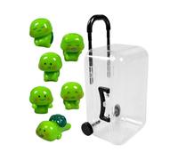 Mini Resin Turtles - 3 cm Tiny Animal Statua Set With Suitcase