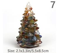 Mini Resina Albero di Natale Ornamento Decor Scultura Figurina Artigianato Gift