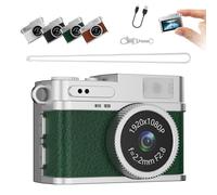 Mini Retro Digital Camera,Digital Camera, S150 Mini Digitals Cameras, S150 Keychain Cameras, 0.96 Inch Colour Screen, Portable and Easy File Transfer, Pendant decorations (Green,128G)