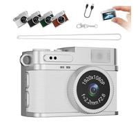 Mini Retro Digital Camera,Digital Camera, S150 Mini Digitals Cameras, S150 Keychain Cameras, 0.96 Inch Colour Screen, Portable and Easy File Transfer, Pendant decorations (White,32G)
