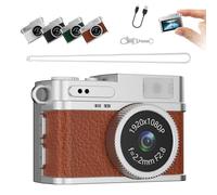 Mini Retro Digital Camera,Digital Camera, S150 Mini Digitals Cameras, S150 Keychain Cameras, 0.96 Inch Colour Screen, Portable and Easy File Transfer, Pendant decorations (Brown,32G)