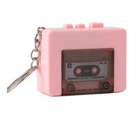 Mini Retro Tape Recorder Portachiavi Lettore Microcassette Portachiavi Lettore con Registratore Cassett D5B4 Nastro Micro Ciondolo Musica