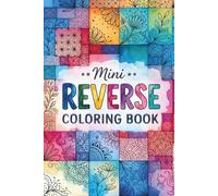 Mini Reverse Coloring Book: 35 Watercolor Patterns for Creative Doodling & Relaxation