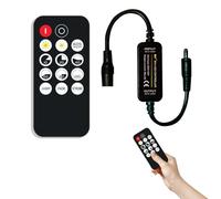 Mini RF Dimmer Controller, Mini LED Telecomando Controller, LED RF Wireless Remoto, LED Telecomando Dimmer Banda, 14 Tasti Mini Controller Dimmer RF, Mini RF LED Dimmer Controller, (Singolo Colore)