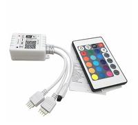 Mini RGB 10 M/5 m striscia di controllo LED con 2 prese, compatibile con Alexa e Google Home, telecomando/timer senza fili di smartphone, per tutte le strisce LED RGB