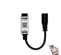 Mini RGB Bluetooth Controller DC 5 V 12 V 24 V Musica BT Smart APP Controller Luce Striscia di Controllo per RGB LED Strip (Mini DC Bluetooth Nero)
