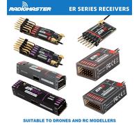 Mini ricevitore Radiomaster PWM ER4 ER6 ER6G ER6GV ER8 ER8G ER8GV 4-8CH CRSF ExpressLRS 2.4GHz 100mw per aereo RC barca auto