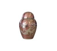 Mini Ricordo Memorial Urna Ceneri UK - 7.6cm Cupola Top Going Casa Ottone