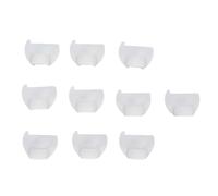 Mini righello per cucire, strumento per misurare l'ago, per cucire i bordi, 10 pezzi, materiale PLA bianco da 2 mm, leggero, robusto, antiurto, di lunga durata