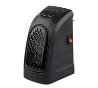 Mini riscaldatore 400W ventilatore Elettrico sistema di controllo intelligente e display digitale LED, soffiatore Riscaldatore elettrico interno (nero-1)