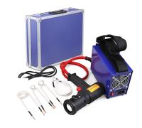 Mini riscaldatore a induzione elettromagnetico senza fiamma da 1500 W con kit di bobine da 4 pezzi for strumenti di rimozione bulloni di riparazione auto,Controllo preciso della temperatura(Blauw)