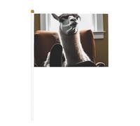 Mini ritratto di un cammello bandiere su bastone - 14 x 20,8 cm piccole bandiere USA per esterni, decorazioni 4 luglio, decorazione patriottica, asta per bandiera portatile, bandiere palmari, sei