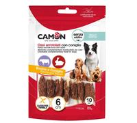 Mini rolls pelle bovina con coniglio 10p 6 cm 80g 10 buste ab285/d