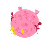 Mini roses tulips flowers Sugar silicone mold cake chocolate clay mold fai da te