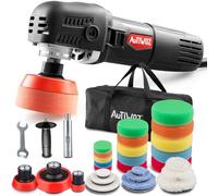 Mini Rotativa Lucidatrice,AUTIWOZ 850W Auto Macchina per lucidare,25 mm/50 mm/75mm Dischi/Pad di Levigare,6 Velocità,2200-5600 giri/min,Levigatrice Lucida-auto per Piccole Aree e Dettagli