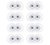 Mini rotelle a sfera per mobili per una facile mobilità, attacco su entrambi i lati con viti per un fissaggio sicuro, per spostare mobili pesanti e oggetti domestici (8 pezzi, trasparenti)