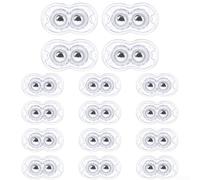 Mini rotelle a sfera per mobili per una facile mobilità, attacco su entrambi i lati con viti per un fissaggio sicuro, per spostare mobili pesanti e articoli per la casa (16 pezzi, trasparenti)