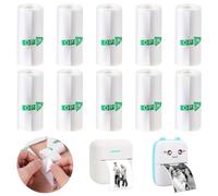 Mini rotolo di carta adesiva per stampante termica, 57 x 25 mm, carta termica per bambini, autoadesiva, per fotocamera istantanea per bambini, 10 rotoli