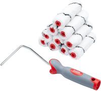 Mini Rulli Microfibra ProDec 10,2cm per Emulsioni e Smalti Finitura Liscia
