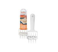 Mini rullo buca sfoglia - 6cm - in plastica - per forare la pasta sfoglia