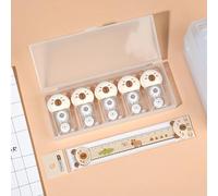 Mini rullo di correzione a forma di maiale, 6 m x 5 mm, grazioso righello di maiale, nastro di correzione mini compatto, mini compatto per studenti, materiale scolastico per correzioni immediate (B)