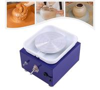 Mini ruota elettrica in ceramica, 24 W, mini disco per ceramica elettrico, 2000 giri/min, con bacino rimovibile in ABS, 10 cm, piatto in ceramica