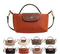 Mini Sac à Bandoulière Tendance avec Bandoulière Réglable pour Femme, à Main Carré Vintage de Couleur Unie