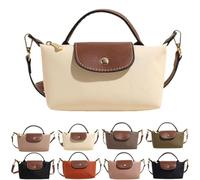 Mini sac à bandoulière tendance pour femme, petit sac à main polyvalent avec bandoulière réglable, sac à main carré vintage de couleur unie (White)