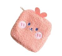 Mini Sacchetto Sanitario Cartoon Rosa in Peluche Compatto | Scuole e Turismo, Stile Creativo e Simpatico, Formato Tascabile 1 Pezzo