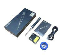 Mini saldatore ricaricabile USB con 3 temperature regolabili 350-450°C per riparazione elettronica fai da te, strumento di saldatura in metallo di tipo C 8W-10W, nero