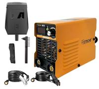Mini Saldatrice inverter ad Elettrodo per Fabbro da 400 Ampere Super Compatta professionale con cavi e maschera display LCD digitale saldatrice elettrica portatile leggera