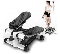 Mini saliscale idraulico per esercizi, con cintura assistita e tappetino antiscivolo, portata 99,8 kg, angolo di movimento a 38°, pedali silenziosi antiscivolo, per casa e ufficio