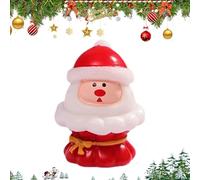 Mini Santa Statue - Small Festive Christmas Figurine for Cute Holiday Display, Desktop Shelf Decor with Adorable Design, Ornament for Car Dashboard Garden Dining Table Bedside, Resin