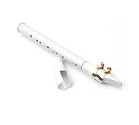 Mini Sassofono Tascabile Piccolo Sax Portatile Con Sacchetto Di Trasporto Nero Strumento Di Legno Nero Bianco (Color : White)