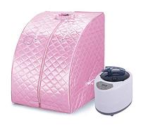 Mini sauna mobile a vapore Sauna domestica Cabina termica Sauna per sedersi Cabina sauna (Rosa)